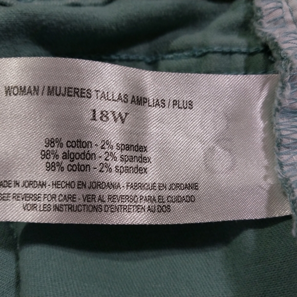 Code Bleu Women's Capri 18W Blue Jeans 100%Cotton - Picture 12 of 13